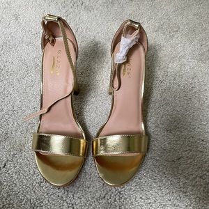 Gold Metallic Heels